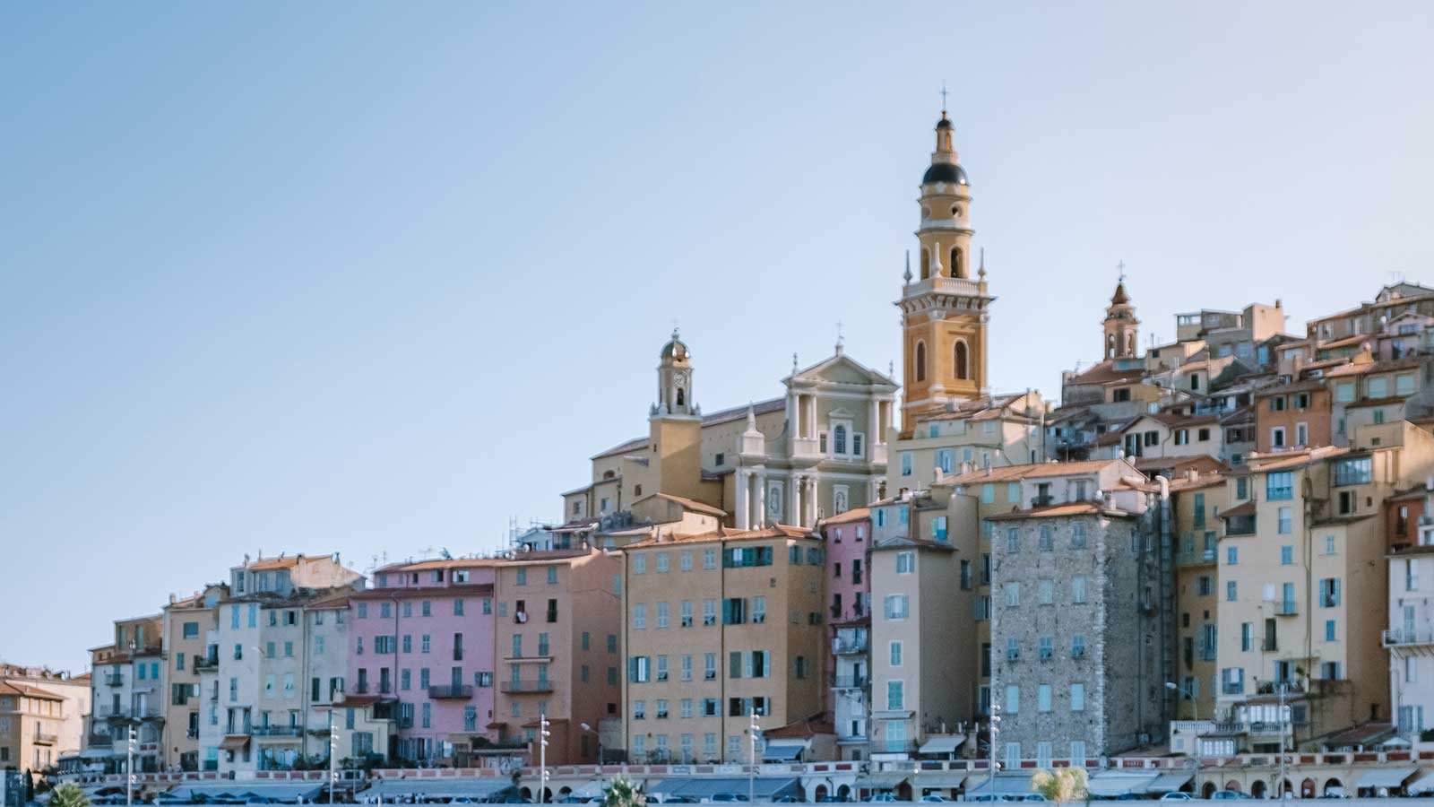 The colourful town of Menton