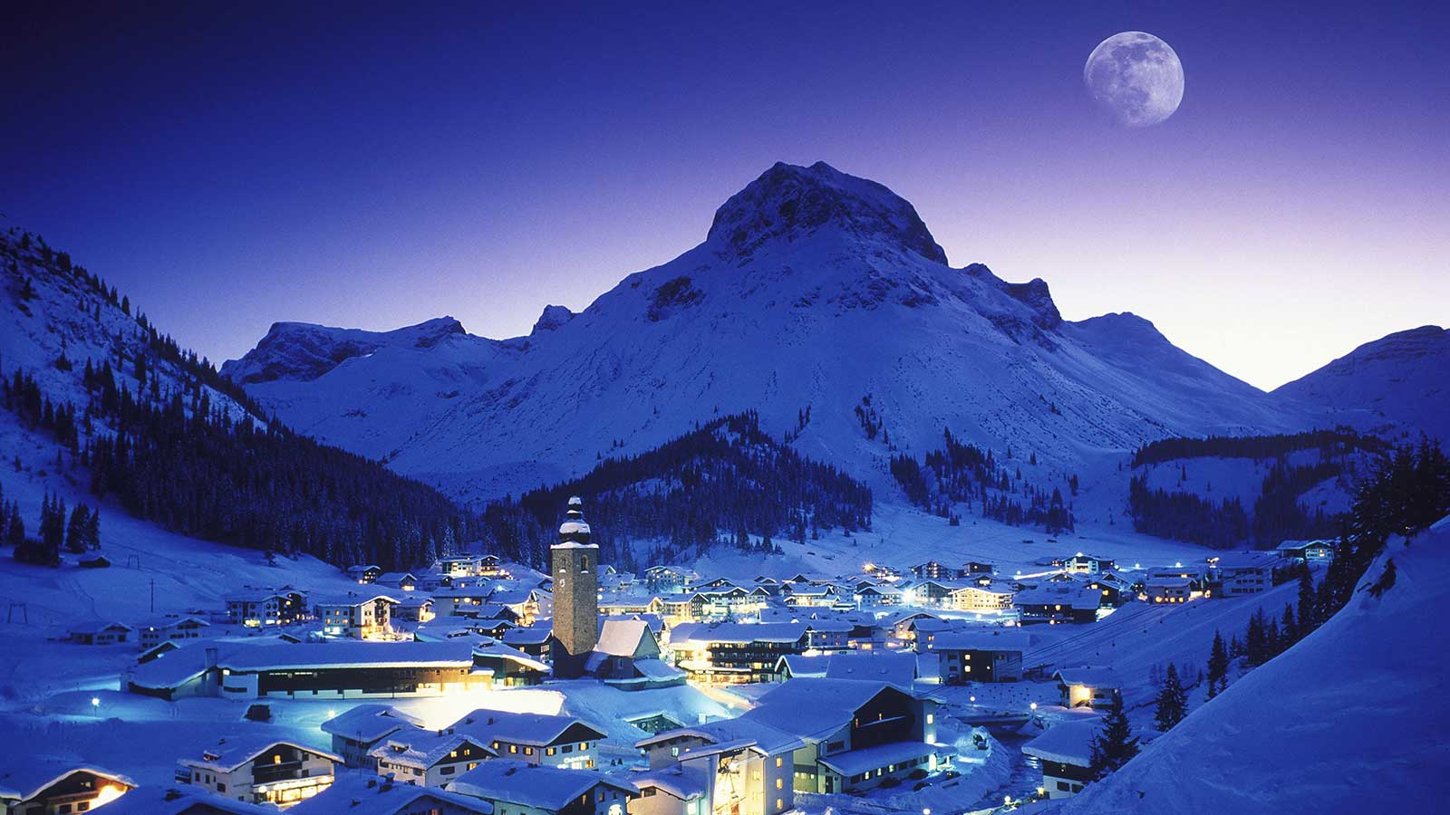 Alpine Village in Lech, Austria