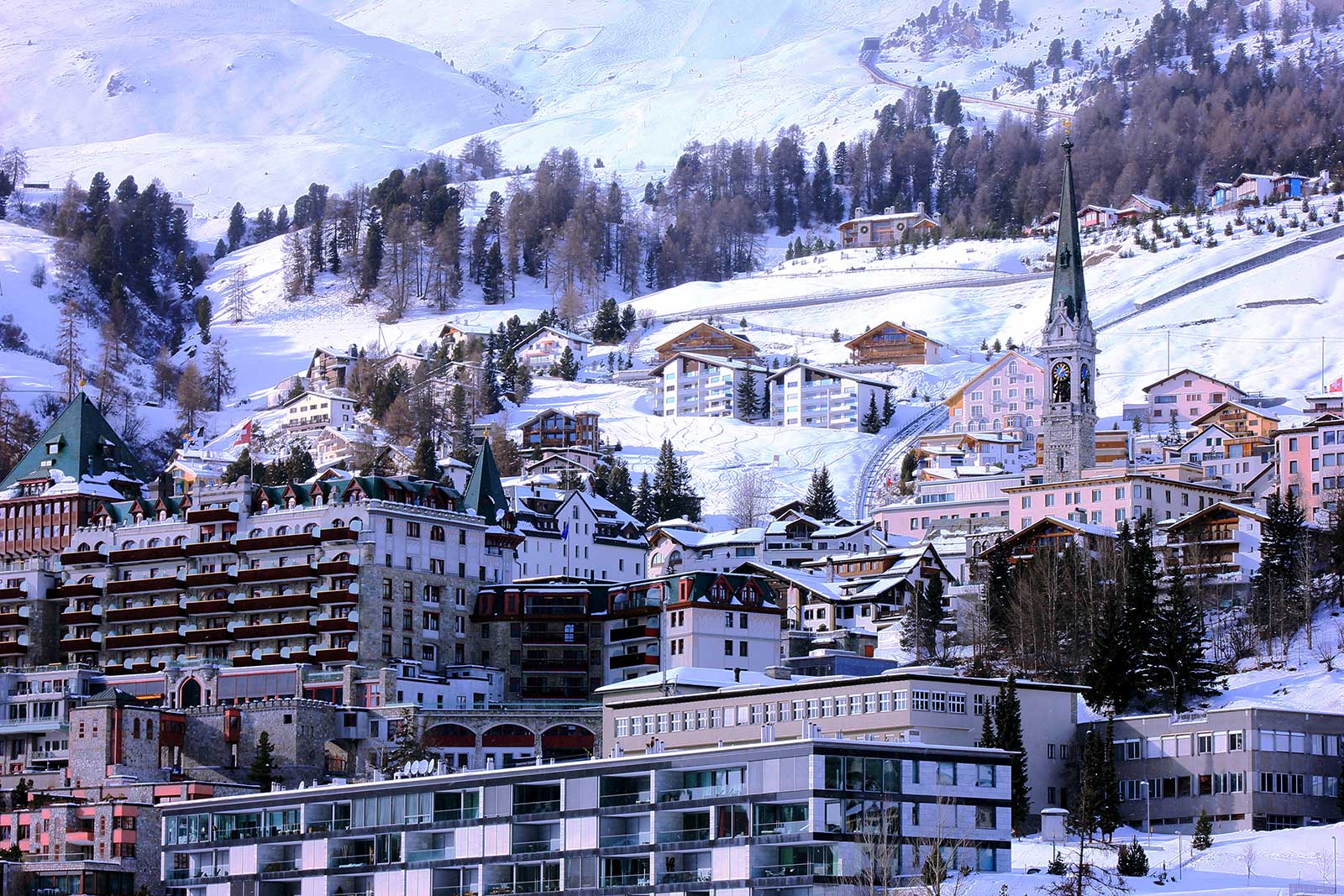 St. Moritz ski resort, Switzerland