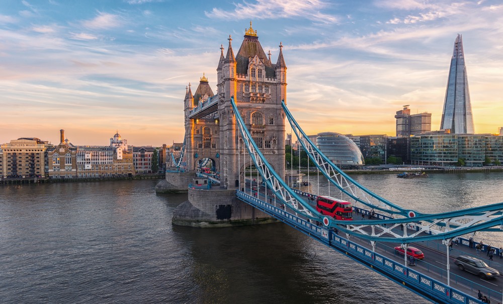 Tower bridge and the shard