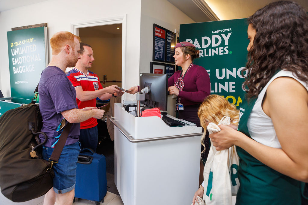 Paddy Fairlines Check in