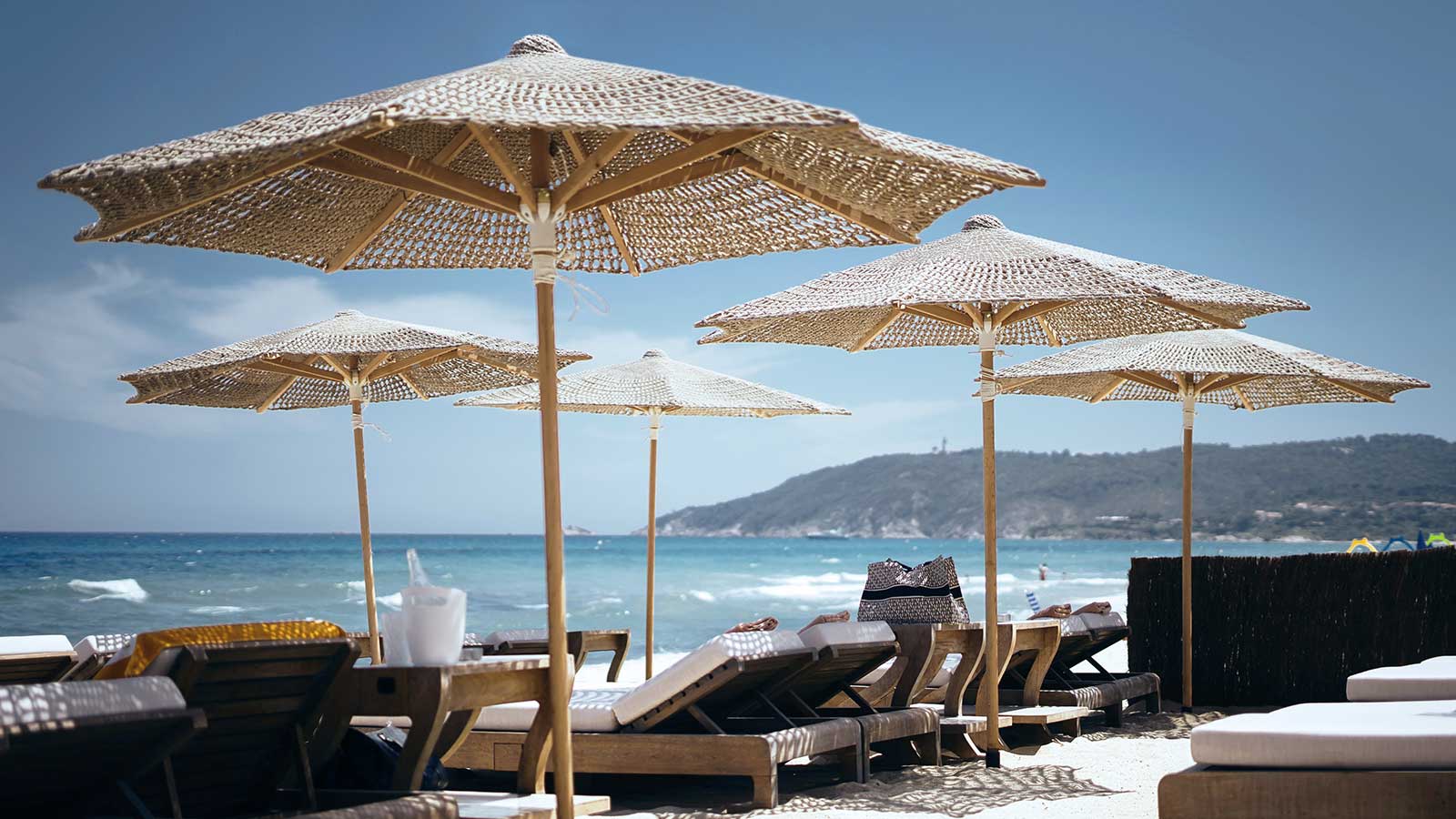 Beautiful beach of Saint-Tropez