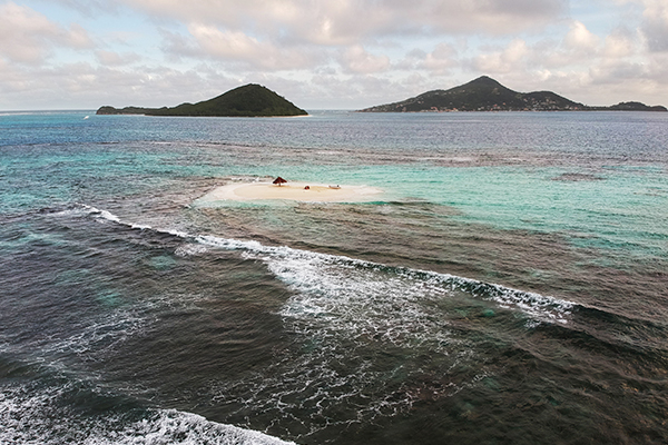 Private jet to Petit St. Vincent Grenadines