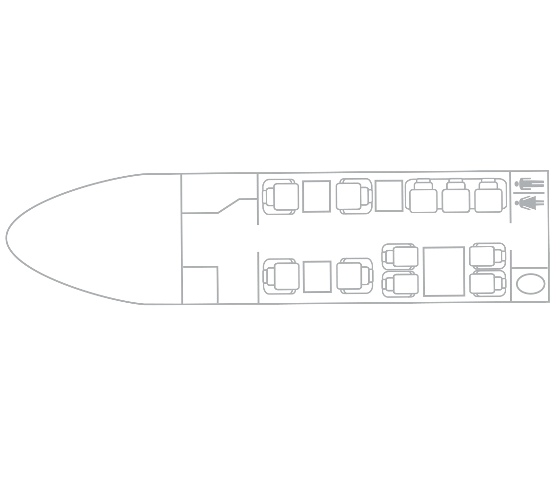 Bombardier Challenger 650 interior cabin specifications