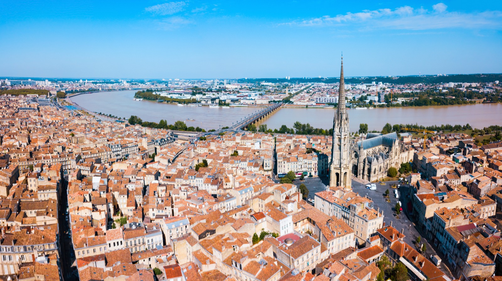 Bordeaux aerial panoramic view