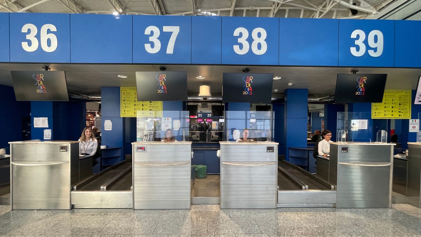 Bespoke check-in desk