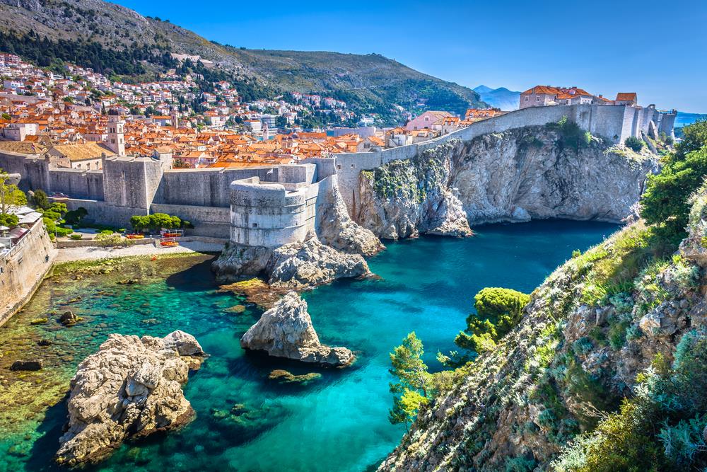 aerial view of croatia, dubrovnik