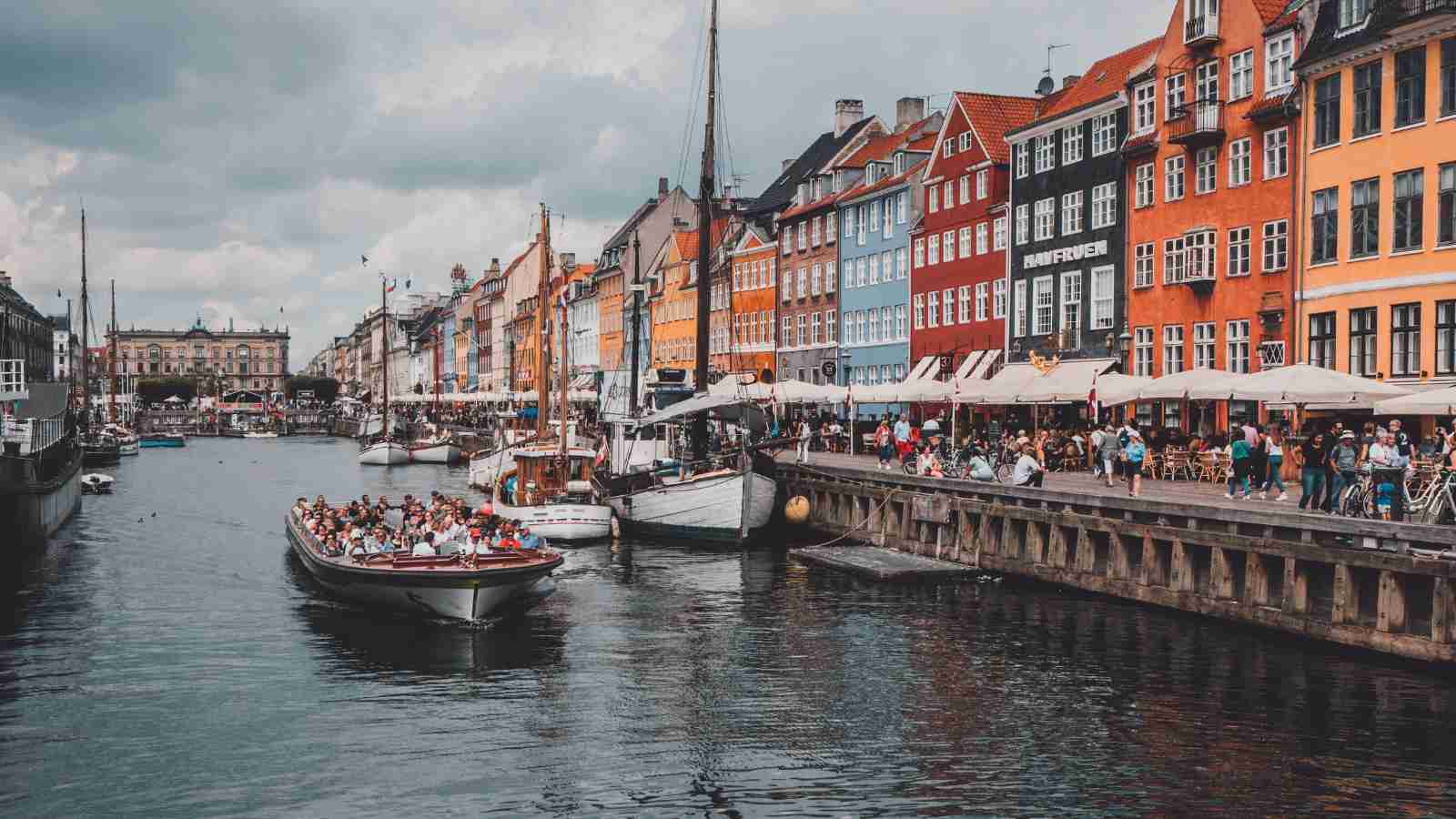 Canal view in Copenhagen, Denmark