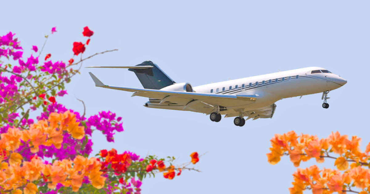 Private jet charter to top spring destinations