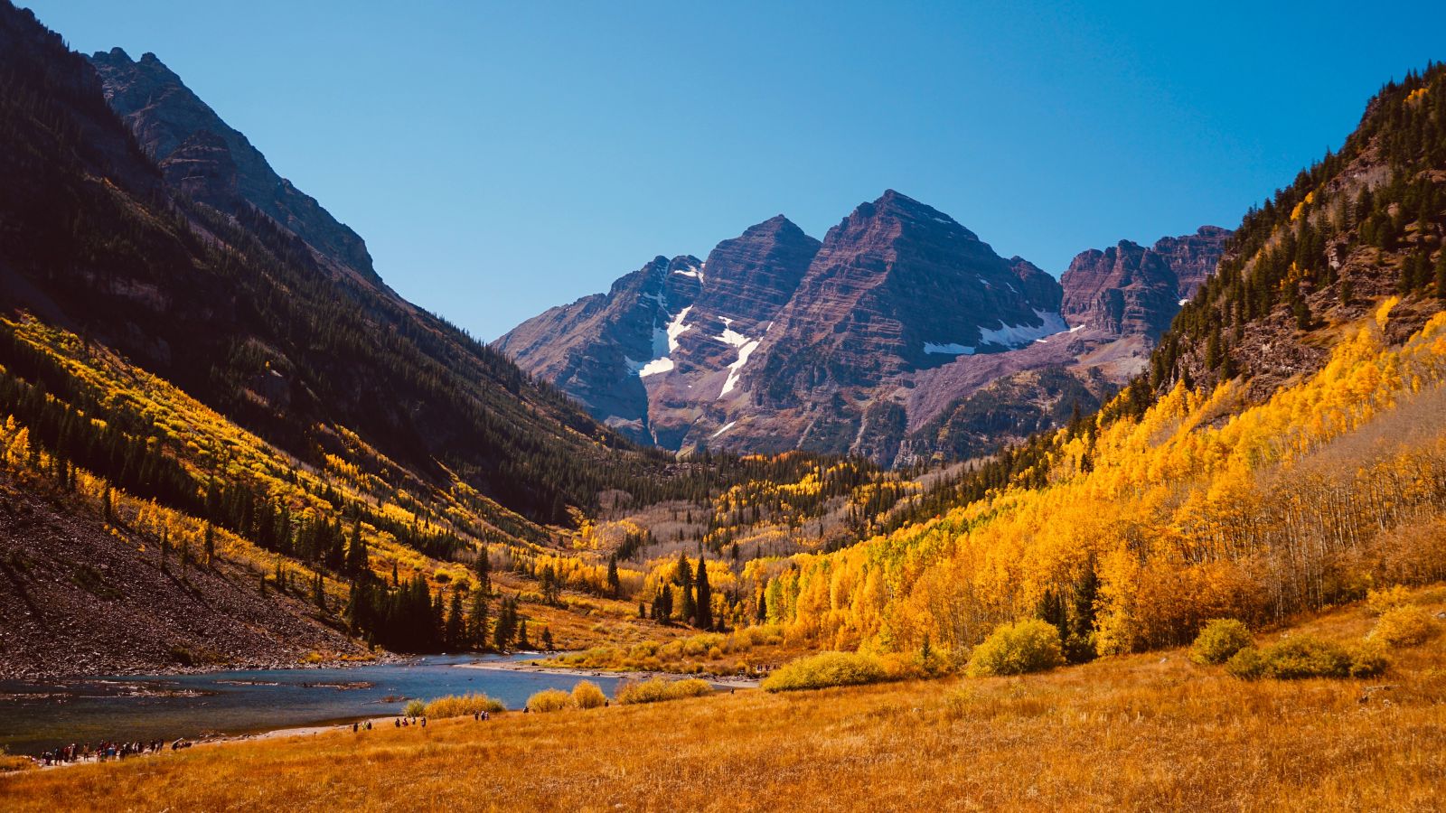 View of mountaintops from Aspen, Colarado