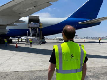 Joe Lacek, US Cargo Account Director supervising Operation Fly Formula