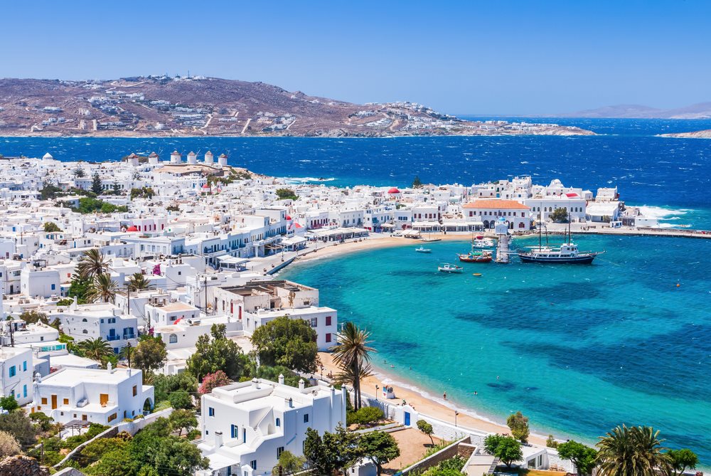 Mykonos coastline