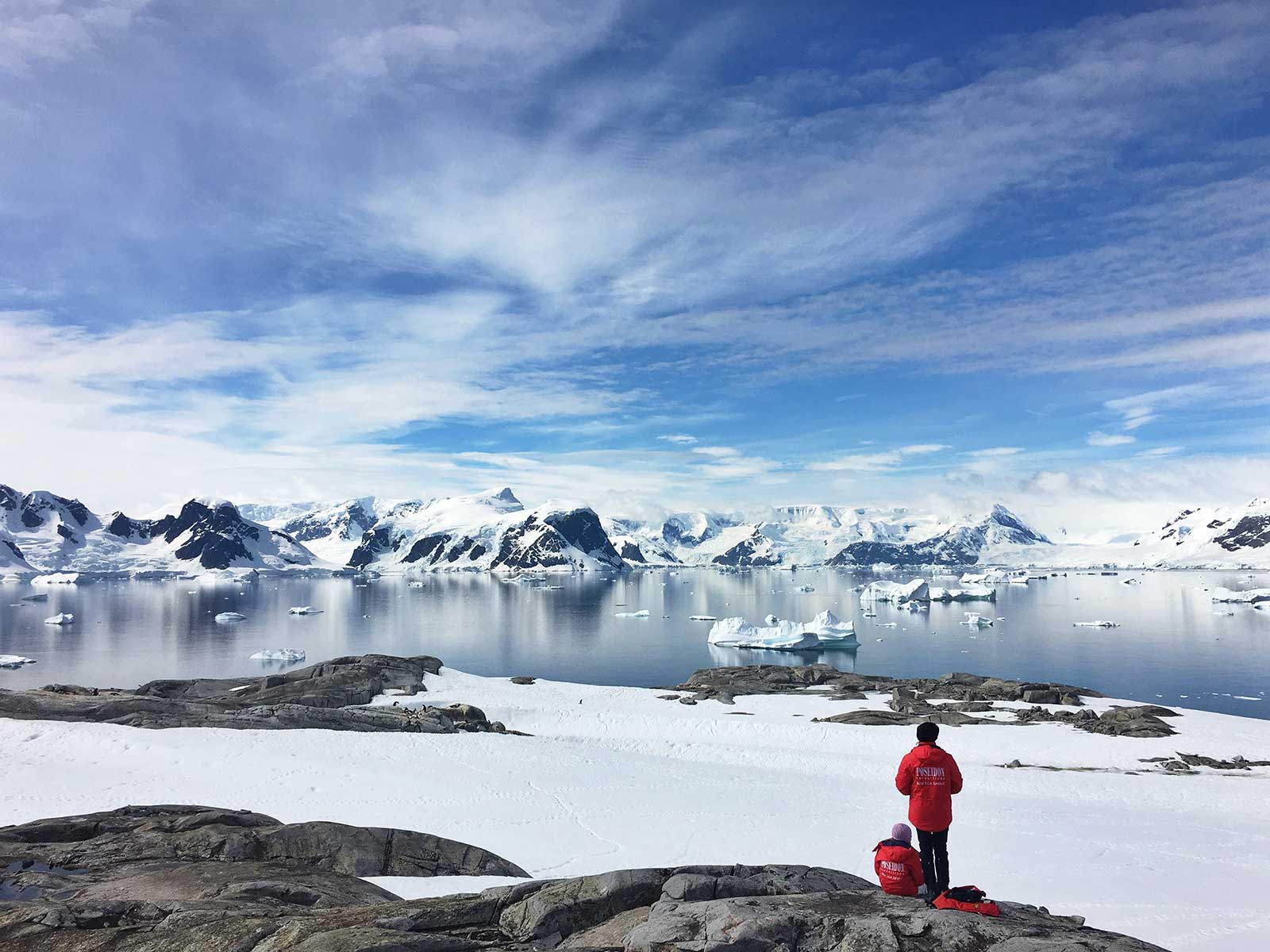The unique skiing landscape of Antarctica